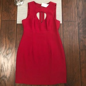 BCBGeneration Red Cutout Dress